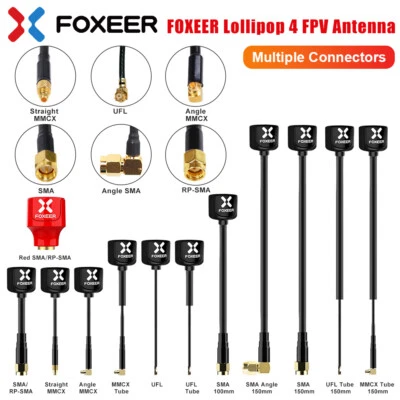 FOXEER FPV Antenna Lollipop 4 V4 High Gain Omni Antenna 5.8Ghz for FPV RC Drone - image 1 of 4