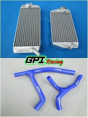 Radiador y manguera de aluminio para Kawasaki KX450F KXF450 KX 450 F 2006 2007 2008 Foto 1 de 4