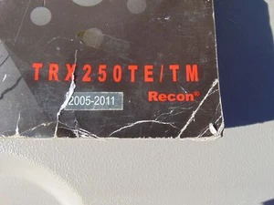 Honda 05-11 TRX250 RECON 61HM850 factory mechanics service repair manual - Picture 1 of 4