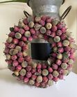 Vintage Wreath Christmas Mini Pomegranate Holiday Door Decor Colorful Allstate