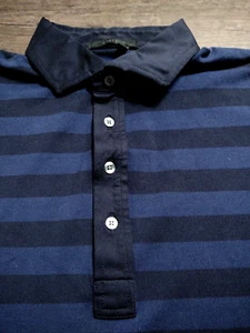 GREYSON Men's POLO Style Cotton/Poly/Spandex (L) Navy Blue & Blue  S/S Shirt - Picture 1 of 6