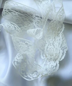 Vintage Style Lace Trim Crochet White Mix Craft Wedding Sewing  Ribbon 2m - Picture 1 of 13