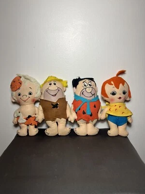Picapiedra Fred Pebbles Barney Bambam Trapo Muñeca Knickerbocker Hanna Barbera 72 Foto 1 de 4