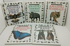 (5) Eyewitness Juniors Amazing Animal Guides - Mammals, Armored, Birds of Prey +