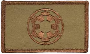 Star Wars Imperial Tactical Hook and Loop Embroidered Desert Tan 2" X 3.5" - Picture 1 of 1