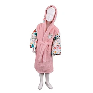 To-Well Kids Robe, %100 Turkish Cotton Soft Hooded Bathrobes for Boys and Girls - Picture 1 of 1