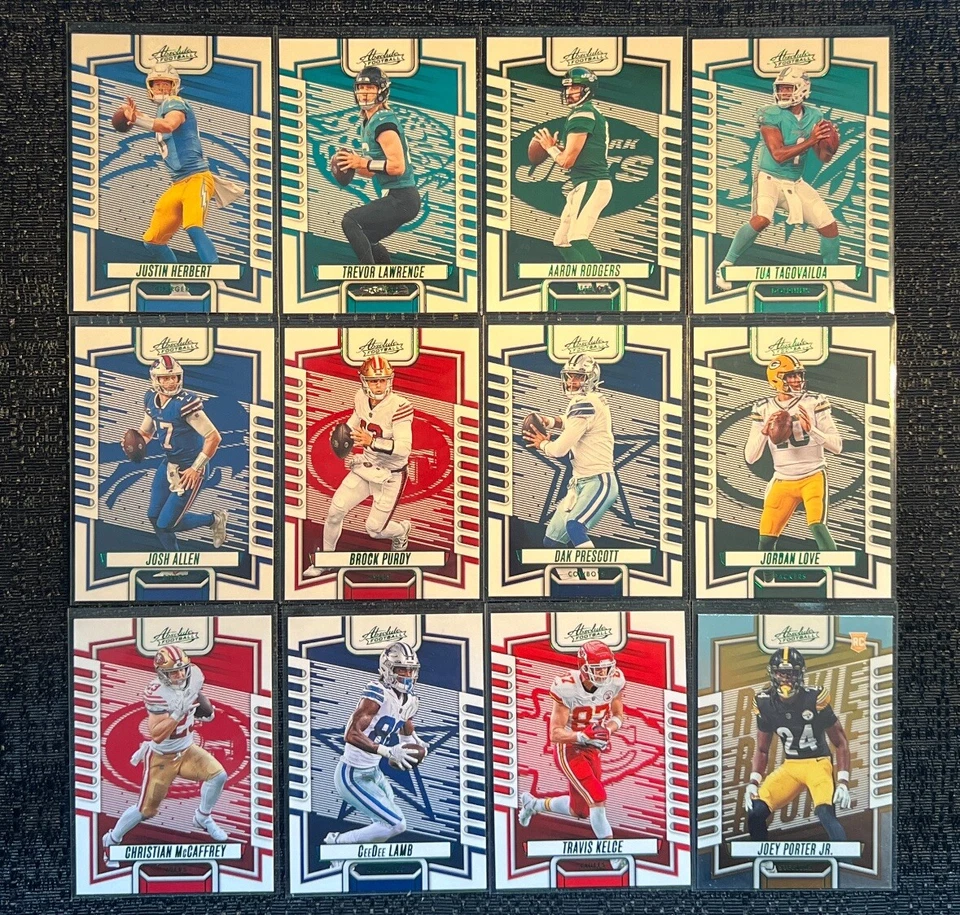 2023 Panini Absolute Football GREEN FOIL Complete Your Set You Pick Card #1-200 - Image 1 of 1