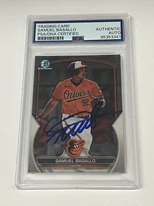 Bowman Draft 2023 cromo Samuel Basallo cromo firmado automáticamente #BDC-179 - Imagen 1 de 2