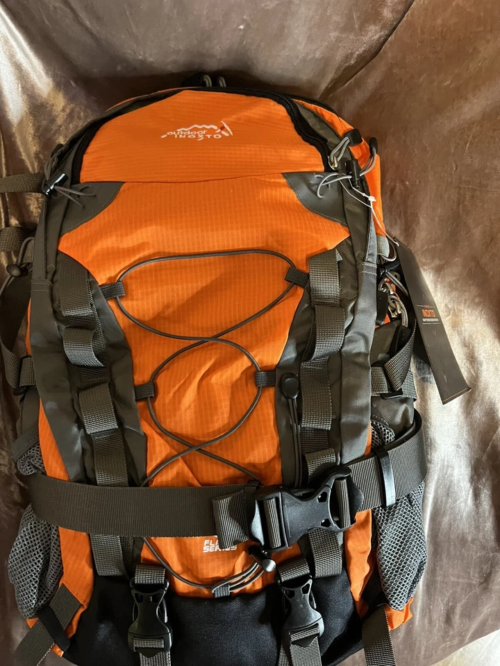 INOXTO lightweight Hiking Backpack 40L Hiking Daypack with Waterproof Rain Cover