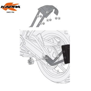 KAPPA Kit Montaggio Parafango Posteriore KRM02 Per Benelli TRK702 X 2023 2024 - Foto 1 di 4