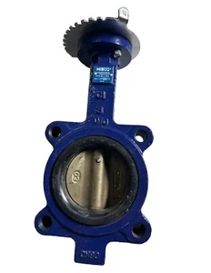 NIBCO N200235LH Cast Iron Butterfly Valve Only 3” 200 psi* New Ships Free - Picture 1 of 2
