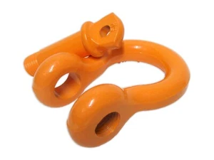 Anillo en D con grillete Clevis todoterreno naranja con pasador de tornillo aleación acero 7 toneladas - Imagen 1 de 4