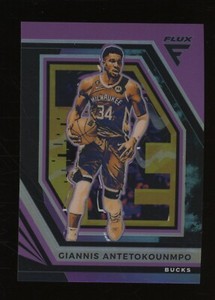 2022-23 Panini Flux Giannis Antetokounmpo Purple Prizm 9/25