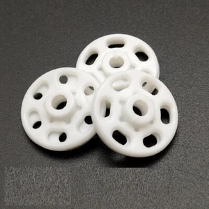 Druckknöpfe Kunststoffdruckknöpfe Knöpfe zum annähen Weiß 13 mm oder 15 mm  - Bild 1 von 3