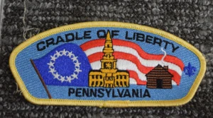Boy Scout Cradle Liberty PA Council Shoulder CSP Uniform Shirt Patch BSA MV490 - Picture 1 of 2