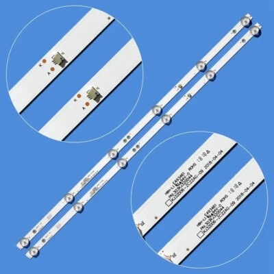 KIT 2 BARRE STRIP 6 LED TV HAIER KJ32D06-ZC22AG-09/20 TELESYSTEM LE32A6