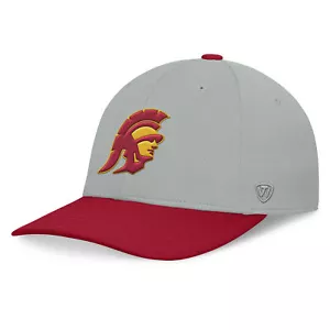 Men's Top of the World Gray/Cardinal USC Trojans Mick Flex Hat - Picture 1 of 4