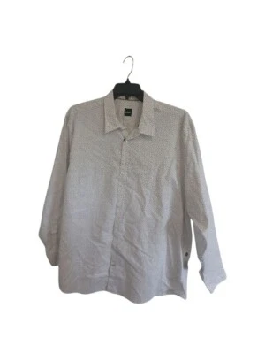 Camisa de vestir elástica Oxford estampada Hugo Boss para hombre - XXL Foto 1 de 4