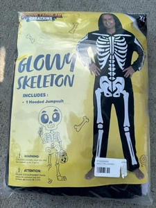 Spooktacular creations realistic skeleton Halloween costume Glowy XL NEW! - Picture 1 of 1