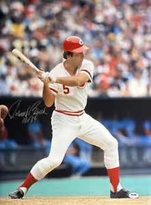 Johnny Bench Signed 16x20 Cincinnati Reds Photo 'HOF 89' PSA 7A18222 - Picture 1 of 2