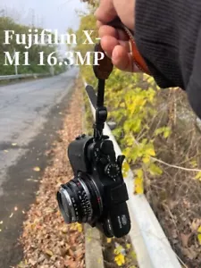 Used Less Fujifilm XM1 16.3MP Digital Camera with Nikon 35AF 2.8 Prime Lens - Picture 1 of 9