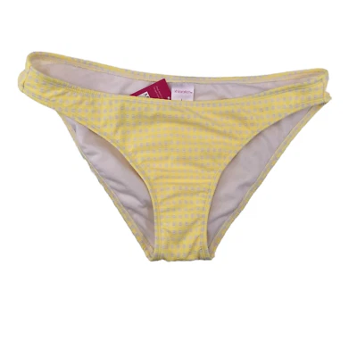 Pantalones de bikini Xhilaration Juniors talla grande (8-10) amarillo pierna alta NUEVO Foto 1 de 4