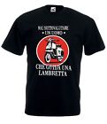 T-Shirt Maglietta J1707 Mai Sottovalutare un Uomo che Guida Lambretta Scooter