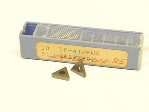 NEW SURPLUS 10PCS. HERTEL  TP 41 GRADE: PWX  CARBIDE INSERTS - Picture 1 of 1