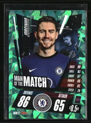 Jorginho 2021 Topps Match Attax Man of the Match #MM11 Soccer Car - Image 1 of 2