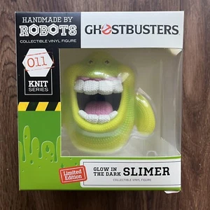 Handmade By Robots 2021 Glow In The Dark Slimer Knit Limited Edition Figure - Picture 1 of 6