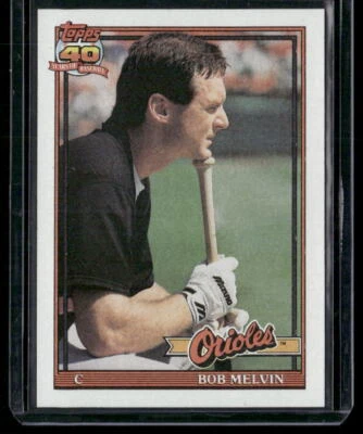 1991 Topps #249 Bob Melvin Baltimore Orioles - Image 1 of 2