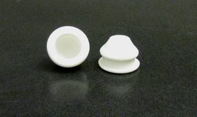 Rubber Stoppers Fit Holes 7/8" White Set / 2 Plugs for Salt & Pepper Shakers
