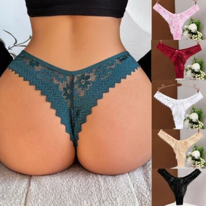 Lotto 6 confezioni mutandine sexy donna pizzo perizoma perizoma donna intimo lingerie - Foto 1 di 16