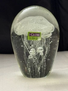 "Pisapapeles medusas de vidrio brilla en la oscuridad 5,5""" - Imagen 1 de 11