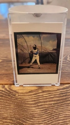 Tarjeta de transparencia color original Hank Aaron 1973 Topps Vault espalda en blanco Foto 1 de 4
