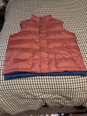 Lands’ End Puffer Vest Men’s XL Red Quilted Insulated Vintage Outdoor NWOT - Image 1 of 4