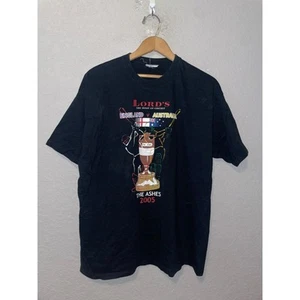 Vintage Cricket Shirt Lord's Home England Vs. Australia The Ashes Tee Y2K XL - Picture 1 of 9