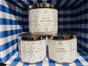Vela Bath Body Works PURE WONDER 3 mechas 14,5 OZ nueva X 3 velas - Imagen 1 de 3