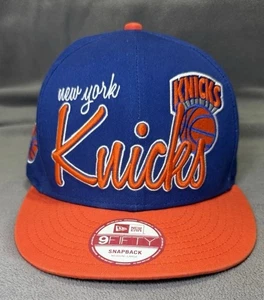 New York Knicks New Era 9 Fifty NBA Vintage Y2K Blue Men's Snapback Hat Cap - Picture 1 of 10
