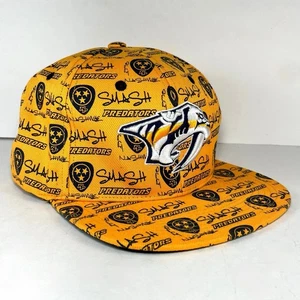 Nashville Predators Zephyr Arena Exclusive SnapBack Flat Bill Cap- Yellow Smash - Picture 1 of 7