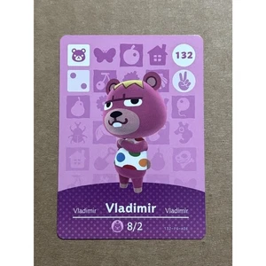 Vladimir #132 - Willkommen bei Animal Crossing Amiibo Karte - Serie 2 (Authentisch) - Bild 1 von 2