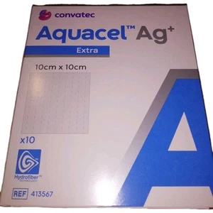 Aquacel Extra AG 10x10 Cm 10 Bandages for dressings - Photo 1/3