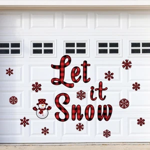 23 Piezas Navidad Puerta de Garaje Decoraciones Búfalo Cuadros Puerta de Garaje Navidad... - Imagen 1 de 7