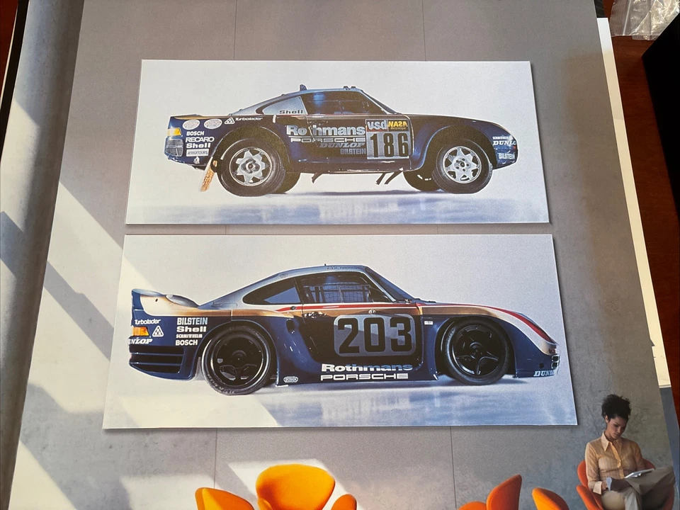 Póster técnico original vintage Porsche 129 Foto 1 de 1