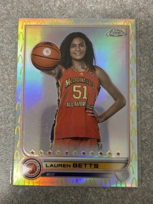 2022 Topps Chrome McDonald's All American - Lauren Betts #86 Logo Refractor (RC) - Image 1 of 2