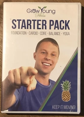 Grow Young Fitness Starter Pack DVD Workout Program Seniors Health - Image 1 of 2