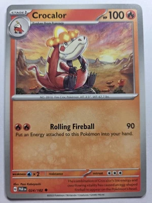 Crocalor 024/182 PAR SV04: Paradox Rift Uncommon Normal NM Pokemon Tcg - Image 1 of 2