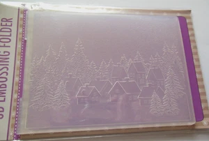 3D Prägeschablone Winterlandschaft, Embossing Folder, EF3D017, Nellie`s Choice - Bild 1 von 2