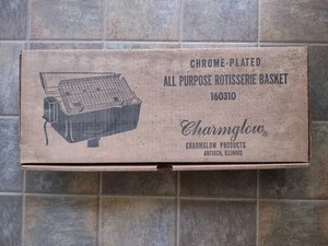 CHARMGLOW Chrome Plated All Purpose Rotisserie Basket 160310 *READ NOTES* - Picture 1 of 2