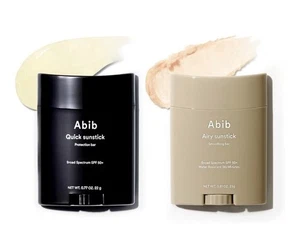 2 ABIB Sunstick Duo Quick Protection Bar & Airy Smoothing Bar Sunscreen SPF 50 - Picture 1 of 13